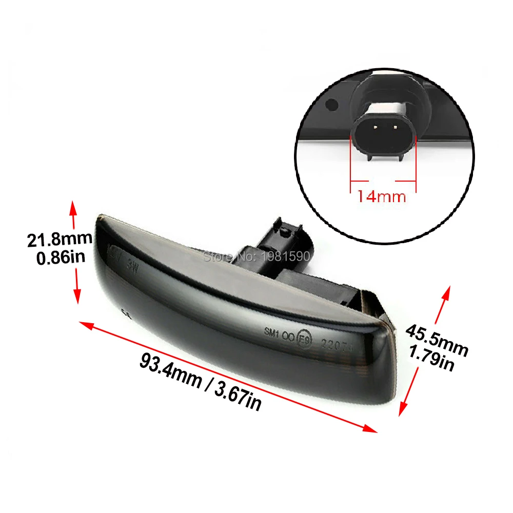 2 шт. Автомобильные светодиодные указатели поворота водо и динамические огни для