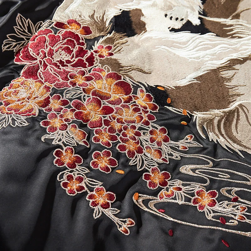 Новинка Весна 2022 мужская куртка с китайской вышивкой девять хвостовыми лисами