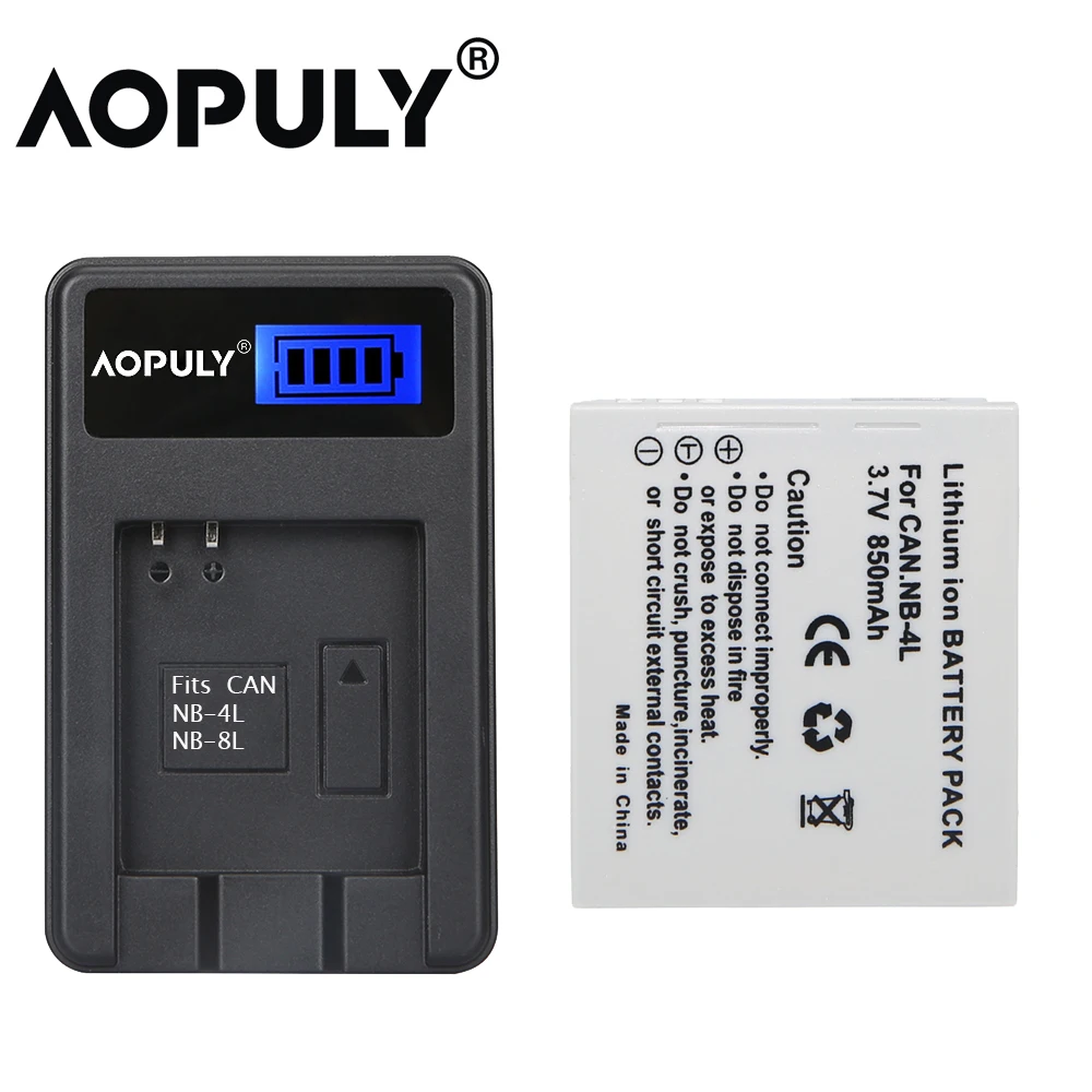AOPULY 1 шт. NB 4L NB4L аккумуляторная батарея + USB ЖК зарядное устройство для цифровой