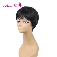 amir 6inch synthetic bob wigs for women short bob wig with bangs natural wave fake hair extension wig heat resistant
