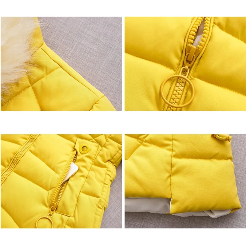 Women's Winter Jacket Artificial Large Fur Collar Hooded Female Coat Slim Cotton-padded Long Outerwear Parka 1211 | Женская одежда