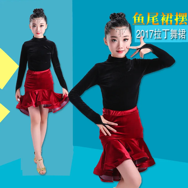 Платье для латиноамериканских танцев женское платье девушек одежда балета на