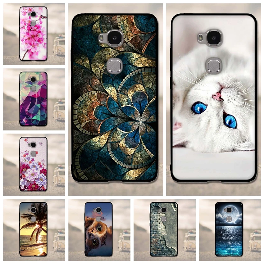 Чехол для huawei Honor 5X Чехол Мягкий силиконовый чехол для huawei GR5 чехол для телефона Fundas Coque для huawei Honor 5X KIW-L21 чехол