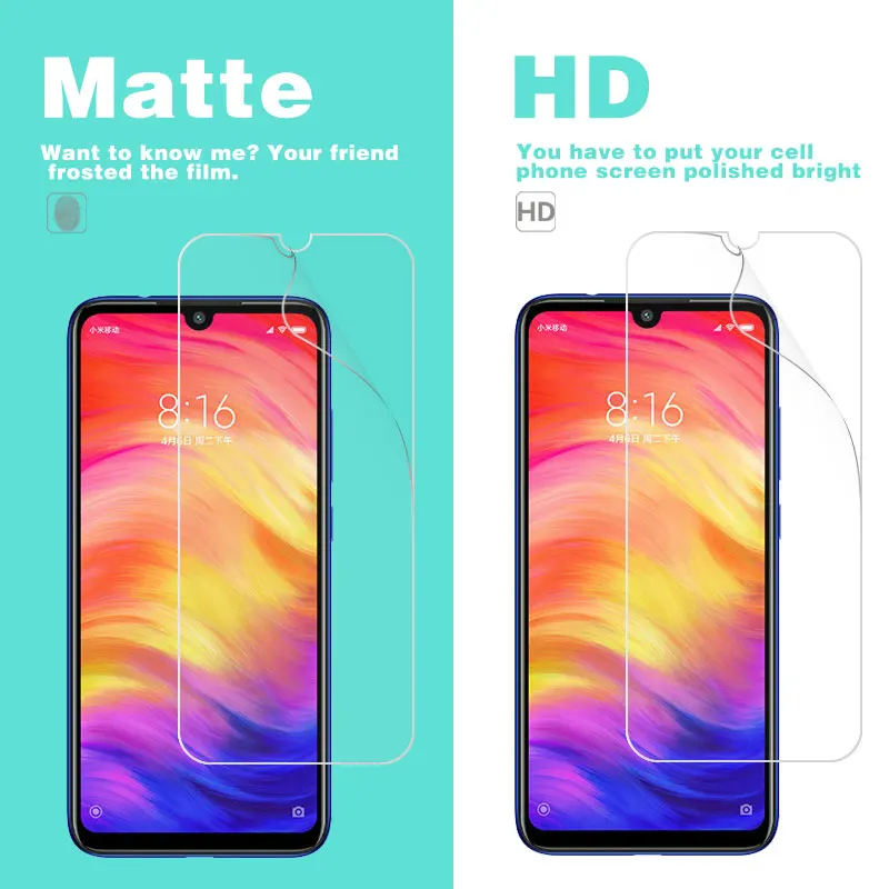 Прозрачная глянцевая пленка HD для Xiaomi Redmi Go Note 2 3 4 4X 5 Pro 7 S2 глобальная версия