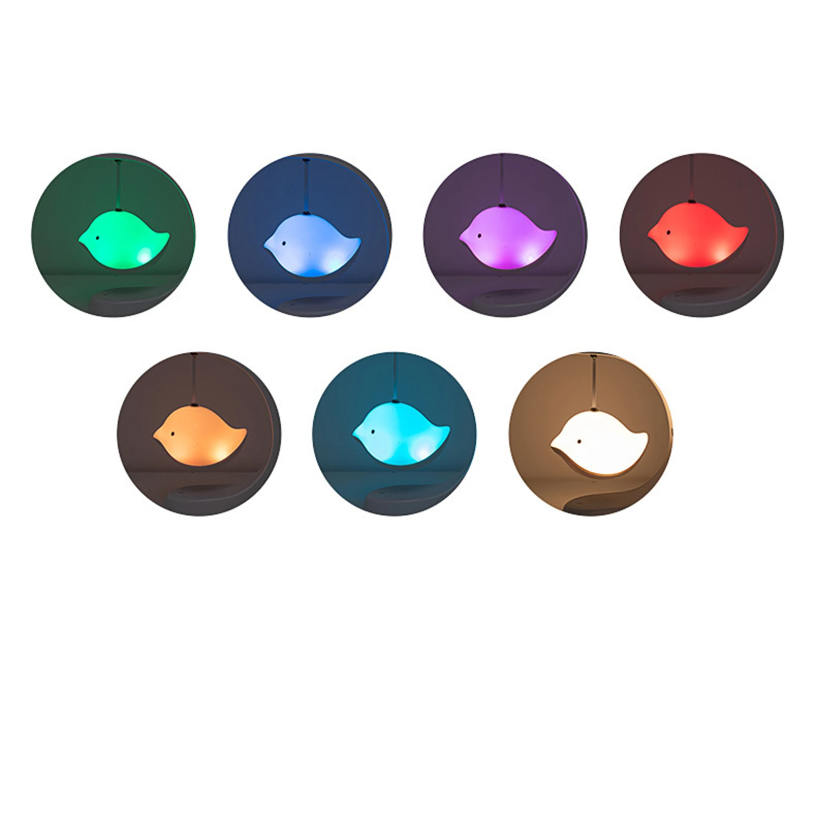 

Bluetooth Speaker Cartoon Birds Night Lamp Portable Small Subwoofer Ribbon Lights for Home Decor Audio Music Novelty VC