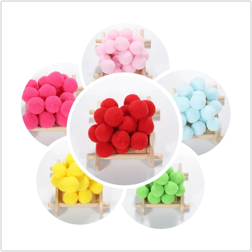 Милые помпоны пушистые плюшевые поделки из искусственного меха товары для шитья