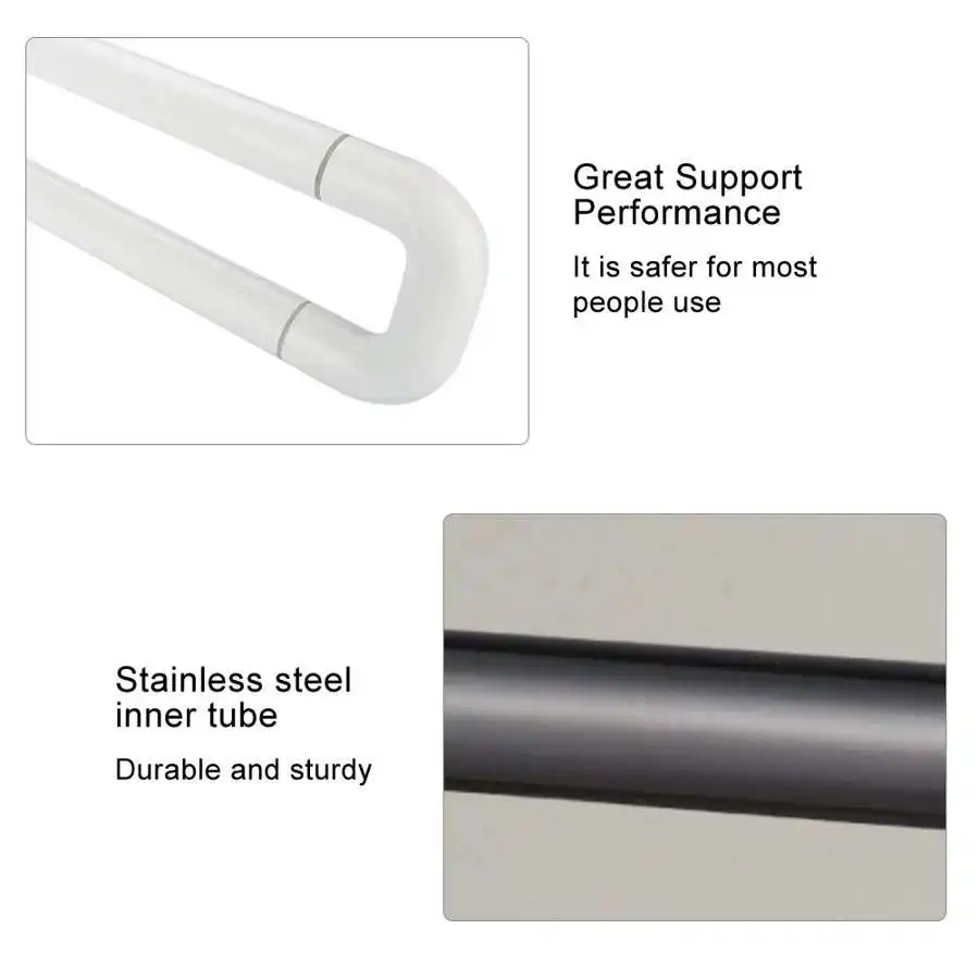 

Grab Bar Toilet Safety Rail Support Aid Handle Anti Slip Bathroom Grab Arm Bar Aid Handle Anti-slip Grab Toilet Grab Bar