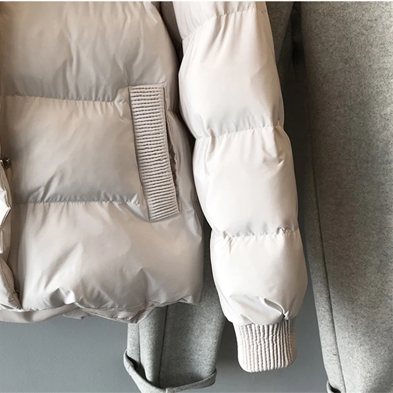 

2020 Winter Clothes Women Down Jacket Loose Cotton Padded Coat Korean Stand-Up Collar Zipper Warm Outerwear Ladies Parkas H811