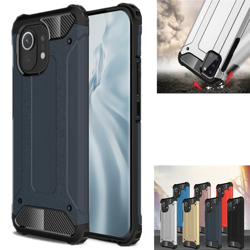 Для Xiaomi Mi 11 чехол для 10T Pro Note 10 Lite противоударный прочный защитный силиконовый