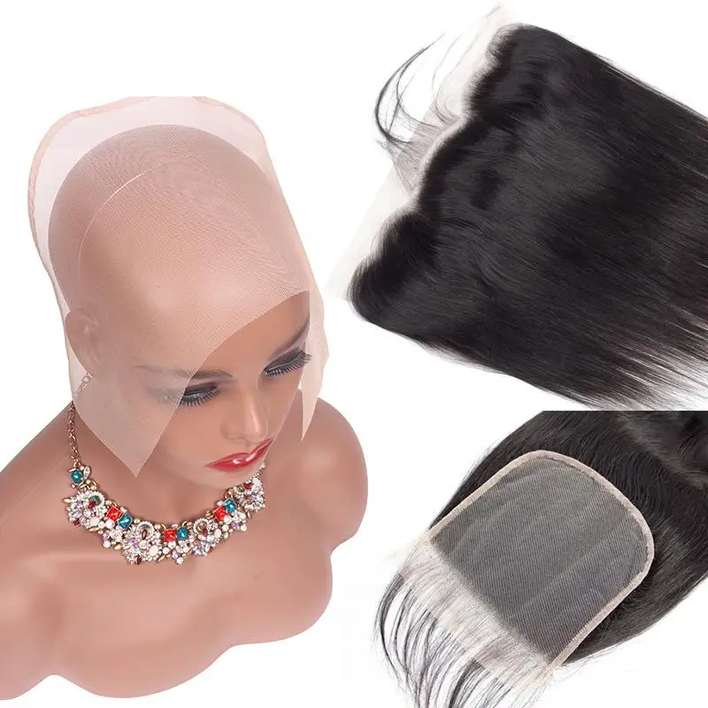 

4X4 5X5 360 Transparent Hand-woven Hair Net Piece For Making Lace Wigs Cap Closure Wig Accessory Swiss Lace Closure Frontal Base
