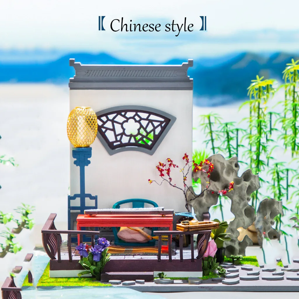 2019 игрушка для дома детей миниатюрный кукольный дом мебель старинного города