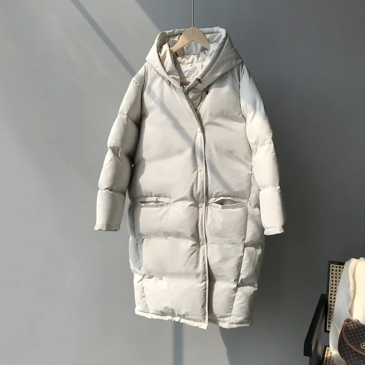 2019 женское плотное зимнее пальто с капюшоном Женская куртка теплое Свободное