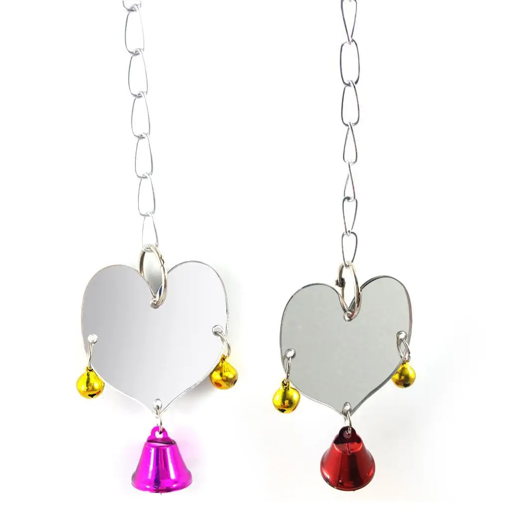 Красочный игрушечный попугай в форме сердца как на картинке зеркальные игрушки