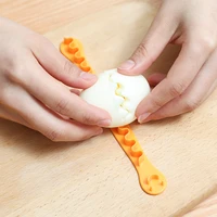 2 pcs fancy cut eggs cooked eggs cutter household boiled eggs creative tools bento cut flower shaper kitchen accessories sale