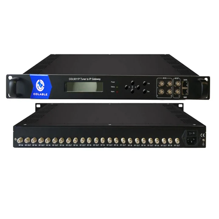 

Radio and TV broadcasting equipments Satellite tv receiver dvb-s/s2 to IP gateway for iptv catv headend COL5011P