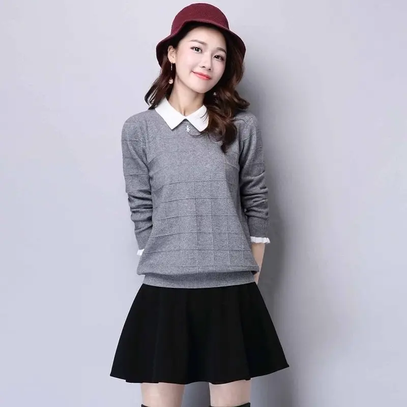 Shiny Lurex Autumn Winter Sweater Women Long Sleeve Pullover Basic Sweaters 2018 Korean Style Knit Pink Tops Femme | Женская одежда