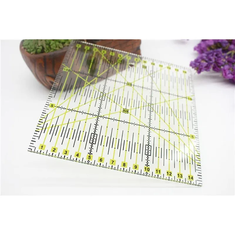 High-grade Acrylic Multi-function Clothing Ruler 15 * 15cm Sewing Patchwork DIY Hand Home Craft Tools 976841 | Дом и сад