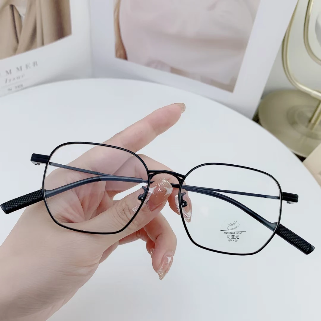 

New Fashion Prescription Glasses Frame Ultra Light Retro Polygon Men's And Women's Same Popular Glasses Teenagers