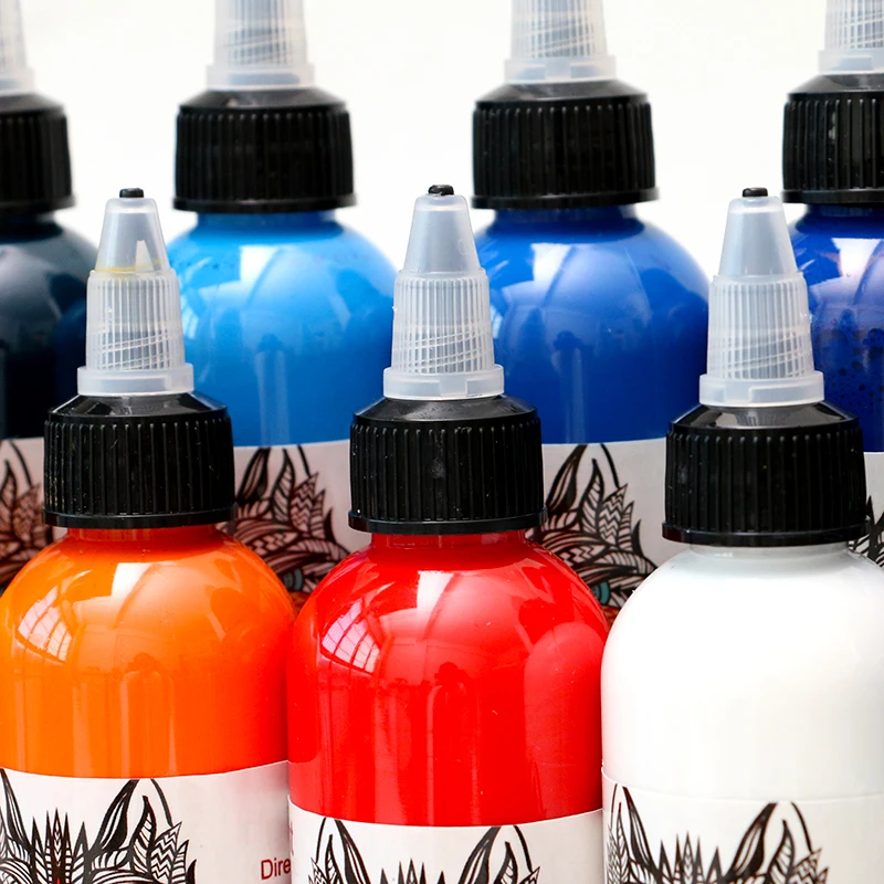 14pcs 120ml/bottle Microblading Pigment Microblading Ink Professional Tattoo Pigment Black Tattoo Ink Permanent Makeup Pigment