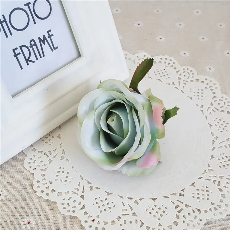 5 шт. 7 см винтажная Ретро шелковая искусственная Роза Цветок голова Свадьба День