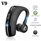 Bluetooth-совместимые наушники V9, беспроводные наушники, гарнитура громкой связи, вкладыши с микрофоном для водителя, спортивного телефона, iPhone, xiaomi