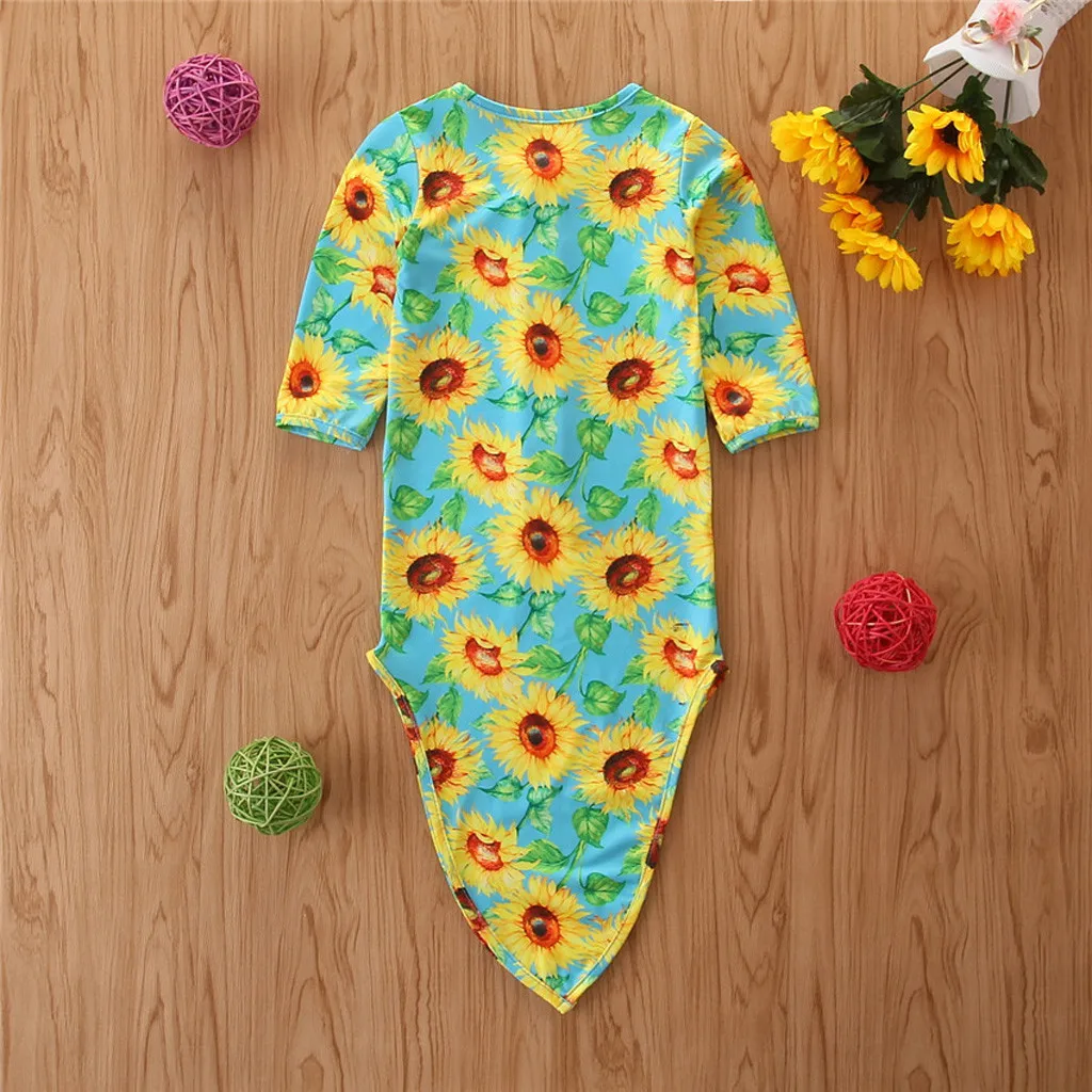 Пеленка для новорожденных муслиновое одеяло с пуговицами в виде подсолнуха