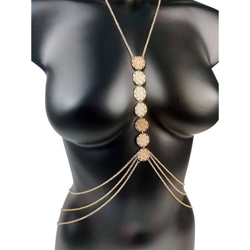 Модные Украшения для тела цепочки живота женщин сексуальная цепочка нагрудные
