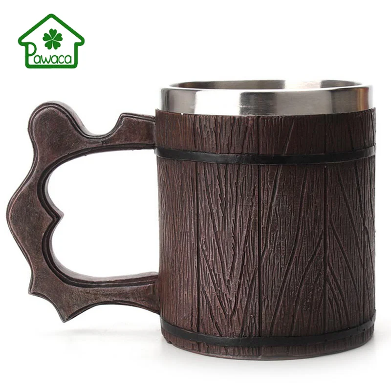 450 мл средний возраст моделирование деревянный бочонок кружки для напитков Смола