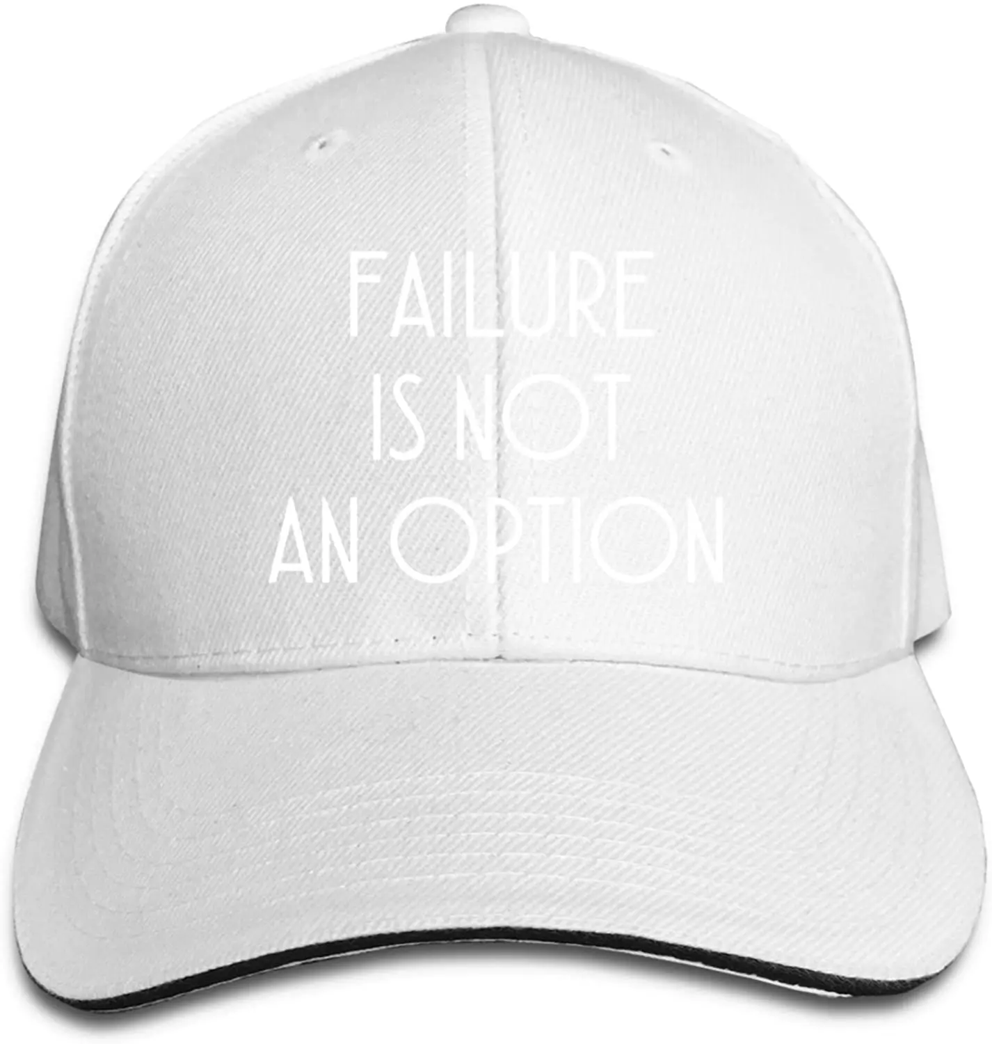 

Failure is Not an Option Sandwich Hat Printed Baseball Cap Headgear Unisex Outdoor Casquette Black