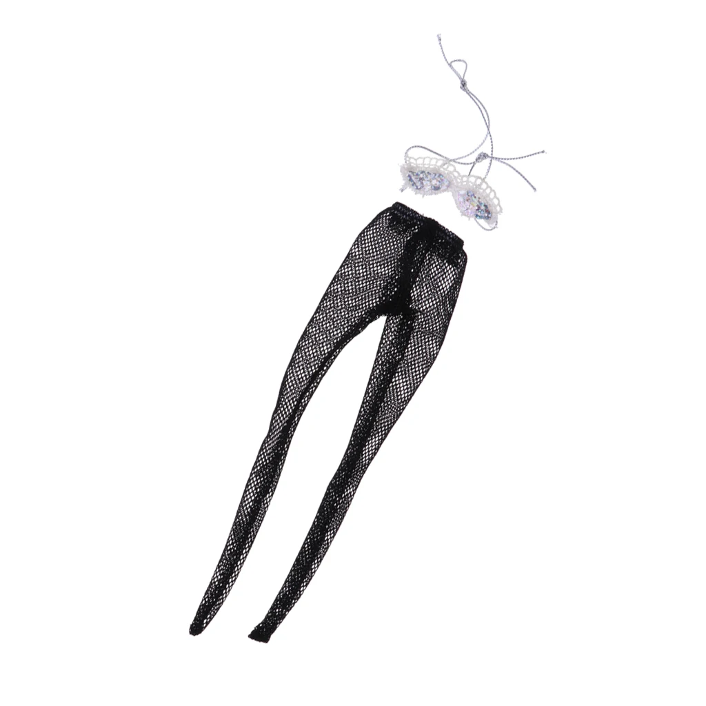 Милые топы и кружевные сетчатые чулки для кукол черного цвета | Игрушки хобби