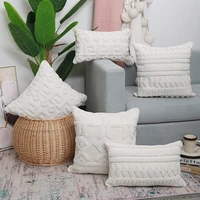 moroccan tufted decoration throw pillowcase 18x18in texture geometric square cushions sofa outdoor bedroom living room pillows