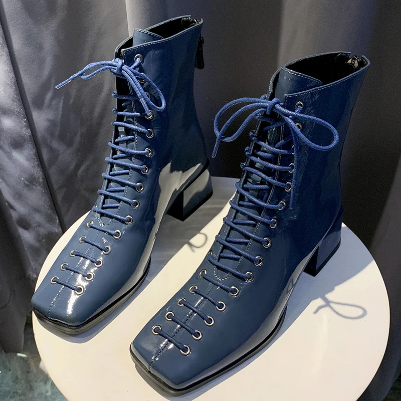 Шикарные дизайнерские женские Роскошные туфли из лакированной кожи в британском