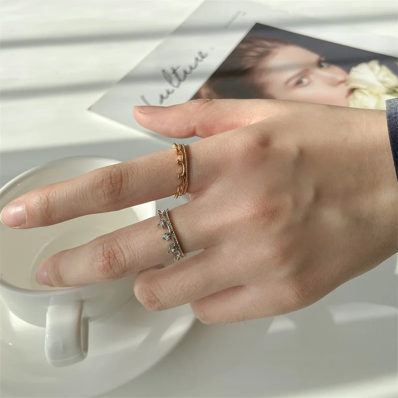 Оригинальное кольцо цвета белого золота Моя Принцесса Королева Корона