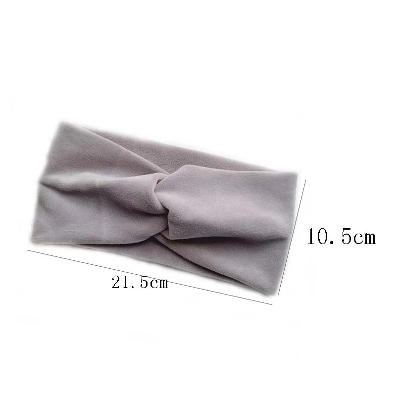 

Winter Plush Cross Velvet Headbands For Women Girls Solid Soft Twisted Knitted Cotton Hairbands Turban Headwrap Hair Accessories