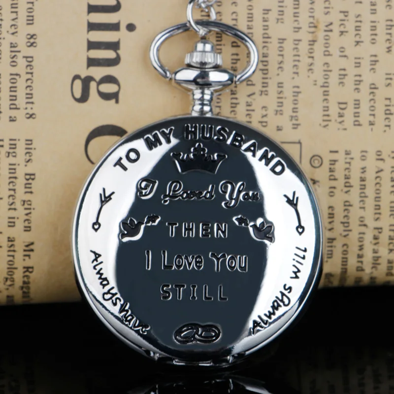 

Quartz Pocket Watches Vintage FOB Chain Pocket Watch Best Souvenir Gifts for Lover Husband Fob watch with chain