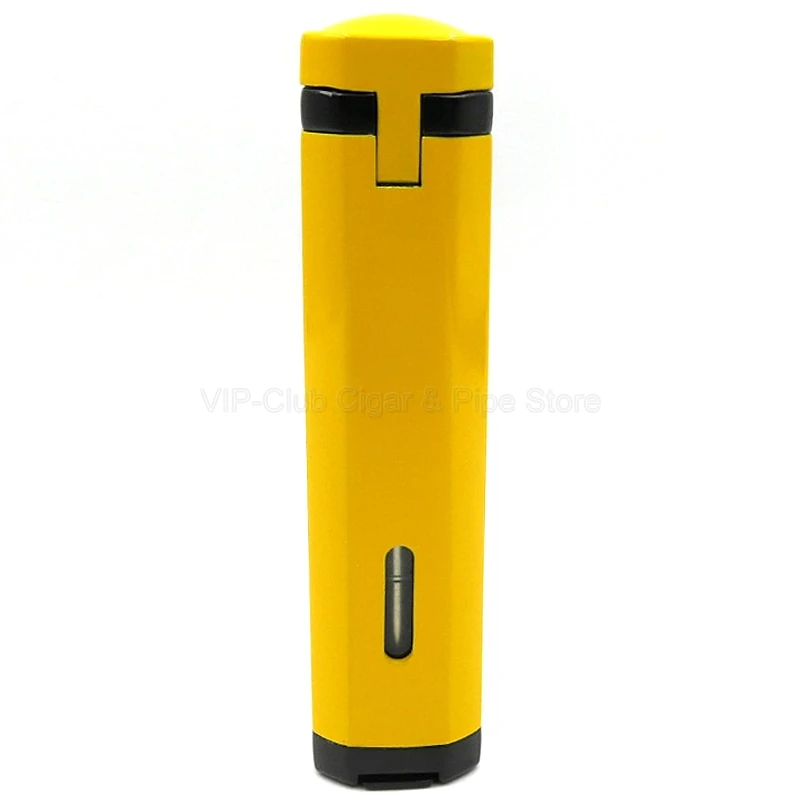 Cohiba Металл 3 фонарь Jet пламя сигарета зажигалка многоразового использования с удар гаджет инструмент для курения на открытом воздухе
