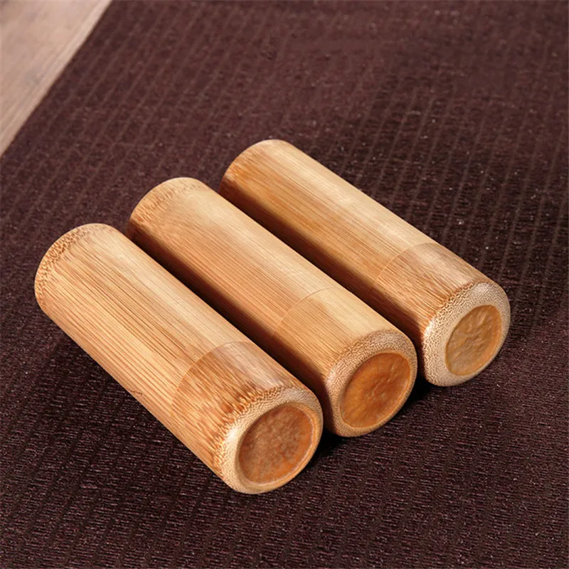 Творческий бамбука путешествия Чай Caddy Портативный небольшой запечатанный банок