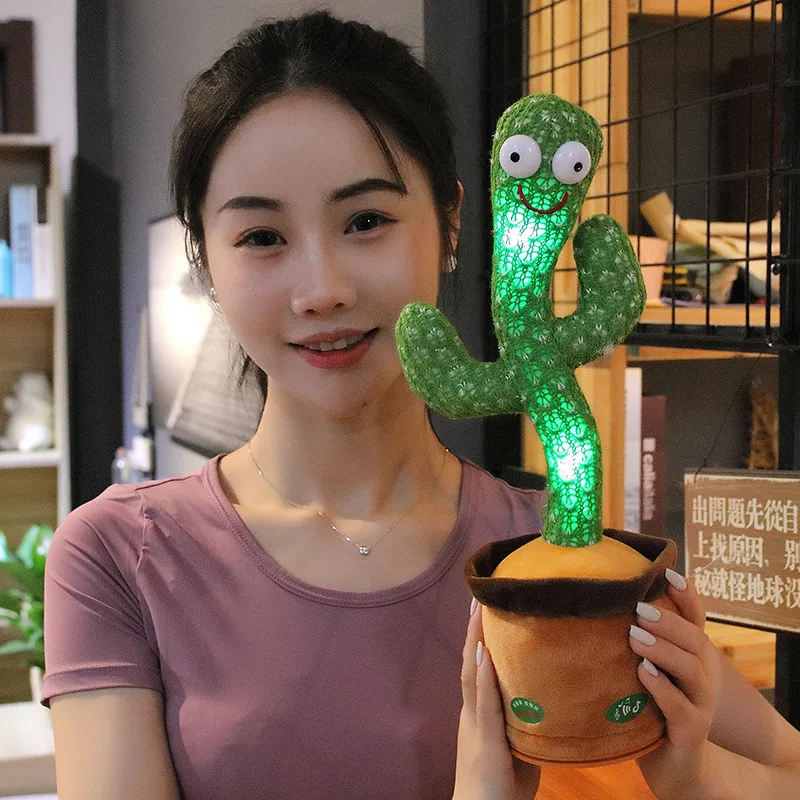 

The dancing cactus can sing, dance, record, learn to speak, glow, twirl, adorable cactus toy