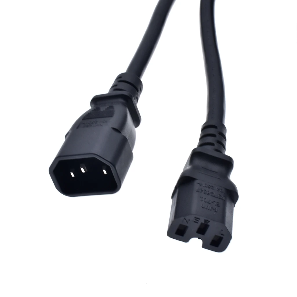 IEC 60320 C14 для C15 БРП розетка по UPS мужского и женского пола Мощность шнур 1 5 м/1 8 м/2 м