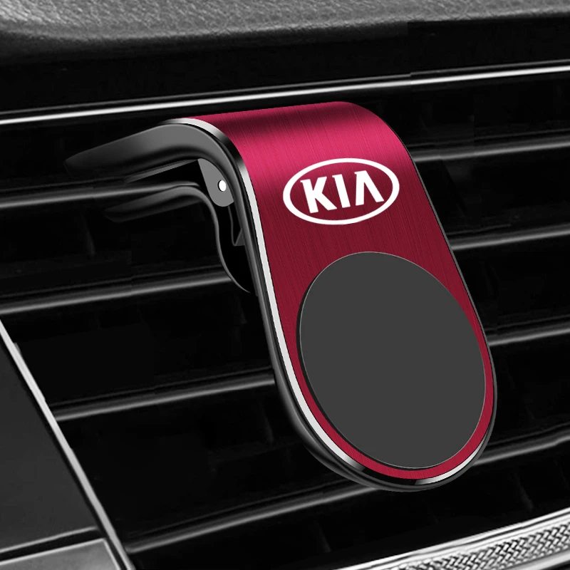 Металлический магнитный автомобильный держатель для телефона Kia sportage ceed niro rio
