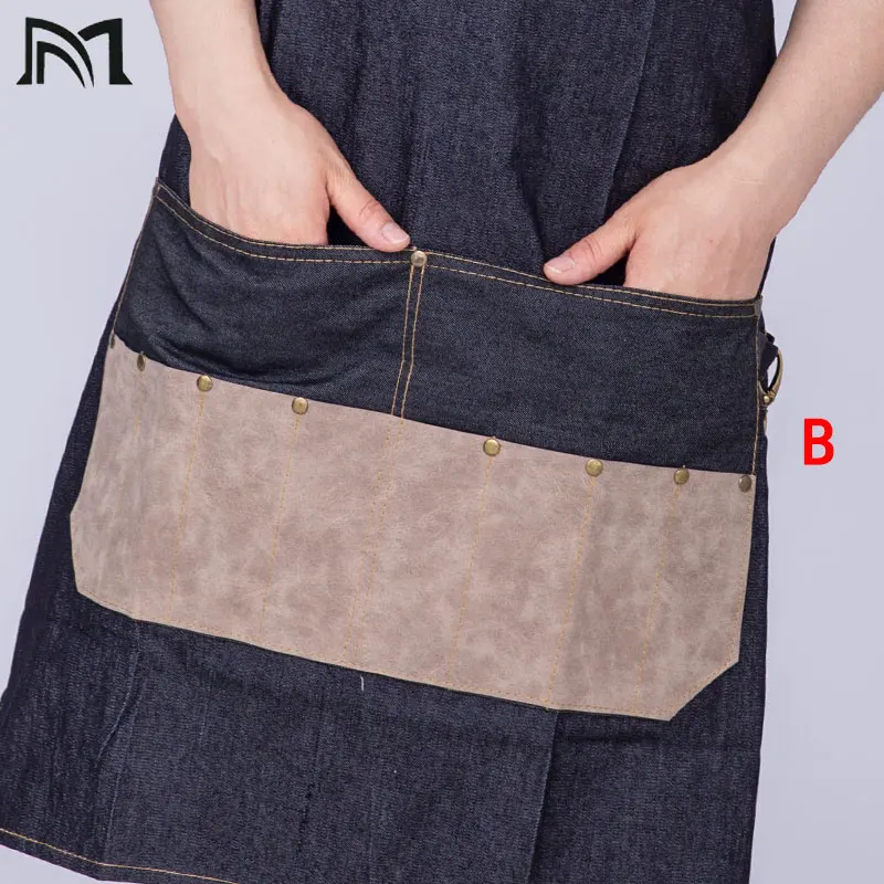 Парикмахерская накидка для парикмахерской фартук стрижки волос джинсовая