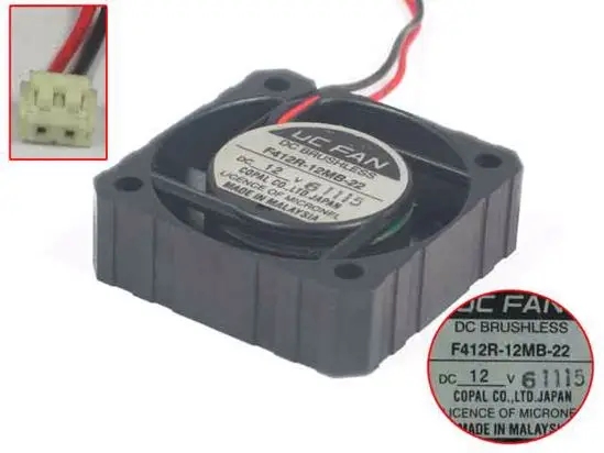 Вентилятор UC F412R 12MB 22 DC 12 В 40x40x12 мм 2 провод Сервер вентилятор охлаждения|Кулеры и