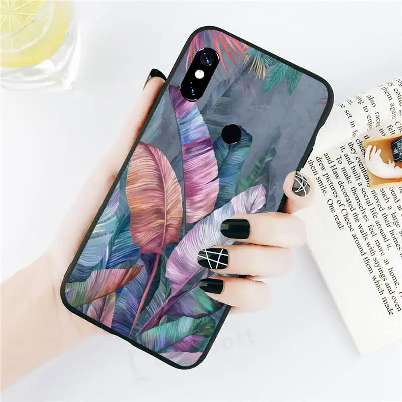 

Vintage Feuilles de Bananier Phone Case For Xiaomi Redmi note 7 8 9 t k30 max3 9 s 10 pro lite