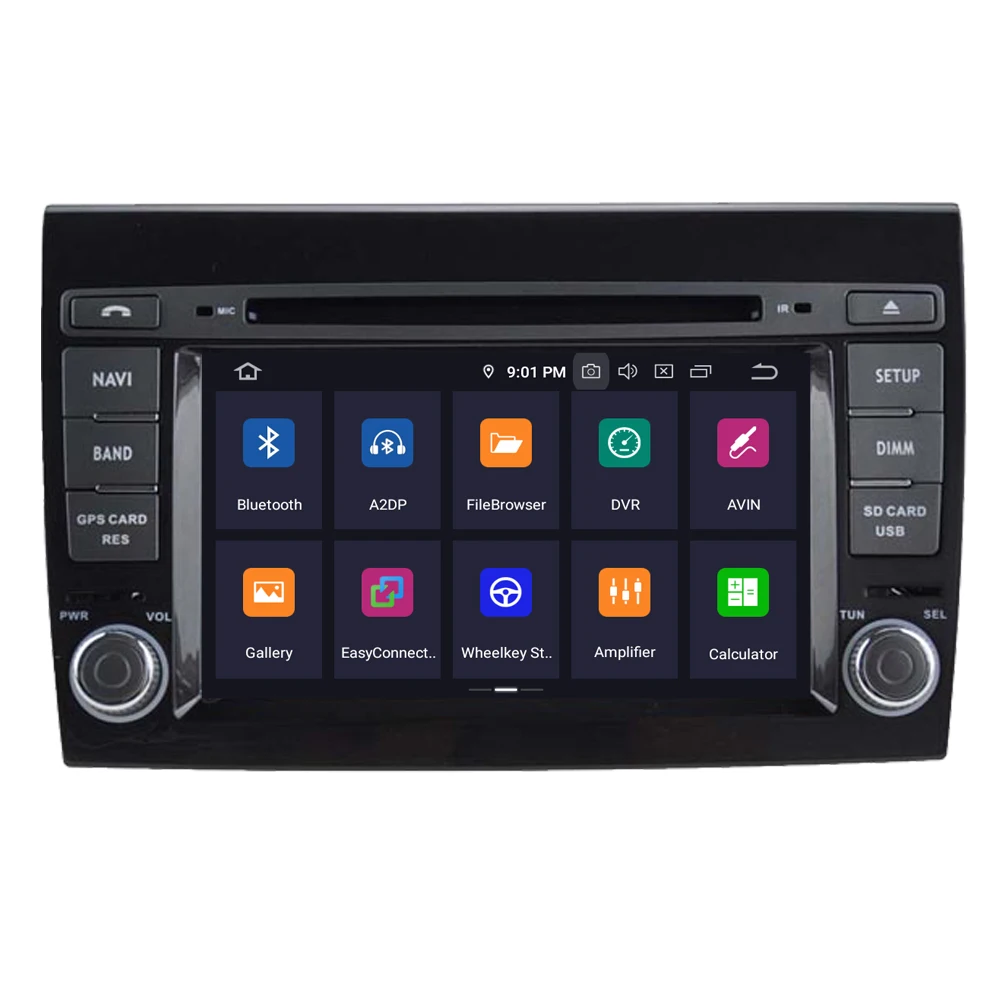 Для Fiat Bravo Brava Восьмиядерный Android 10 4G + 64G Авторадио автомобильный DVD плеер Радио