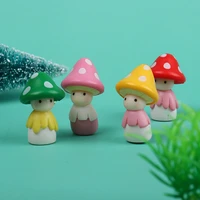 1pc lovely mushroom doll micro landscape bonsai dollhouse home decor gift garden