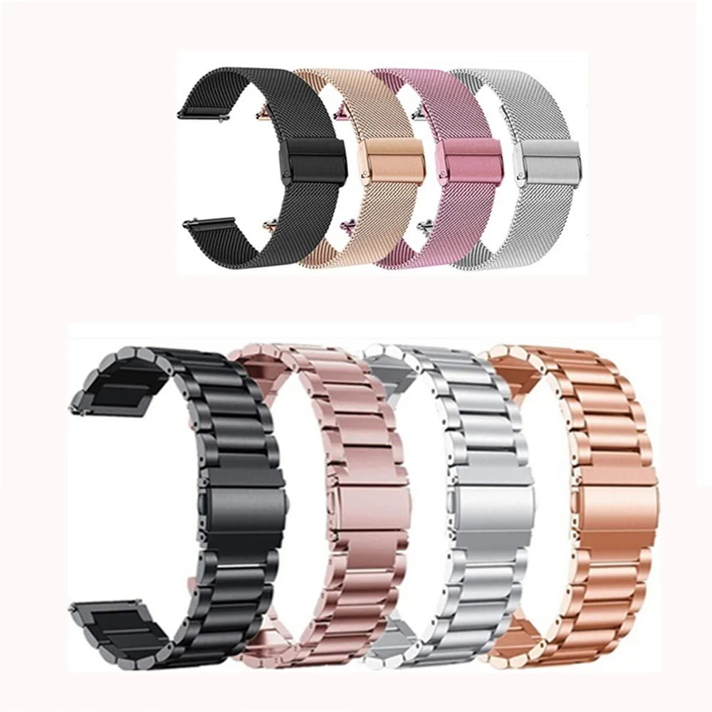 

Stainless Steel Band For Ticwatch C2/C2 Plus (Rose Gold) Smart Watch Replacement Metal Watchband 18MM Wrist Straps Women Correa
