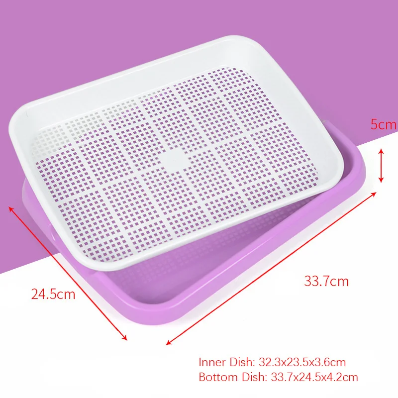 Double-Layer Hydroponics Seed Germination Tray Sprouter Nursery Grow Pots Vegetable Seedling Pot | Дом и сад