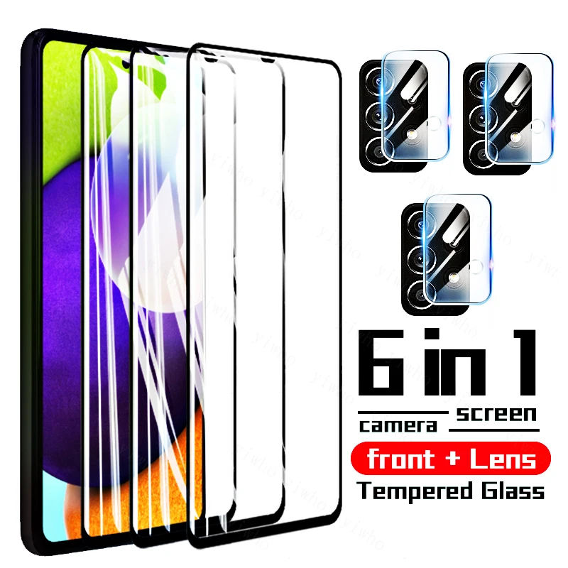 Защитная пленка из закаленного стекла для Samsung Galaxy A52 протектор экрана Samsunga52 Galaxya52 4G 5G пленка 6,5 
