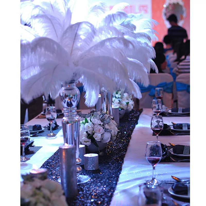 Украшения из перьев 10 шт 55 60 см красочные страусиные перья сценические реквизит