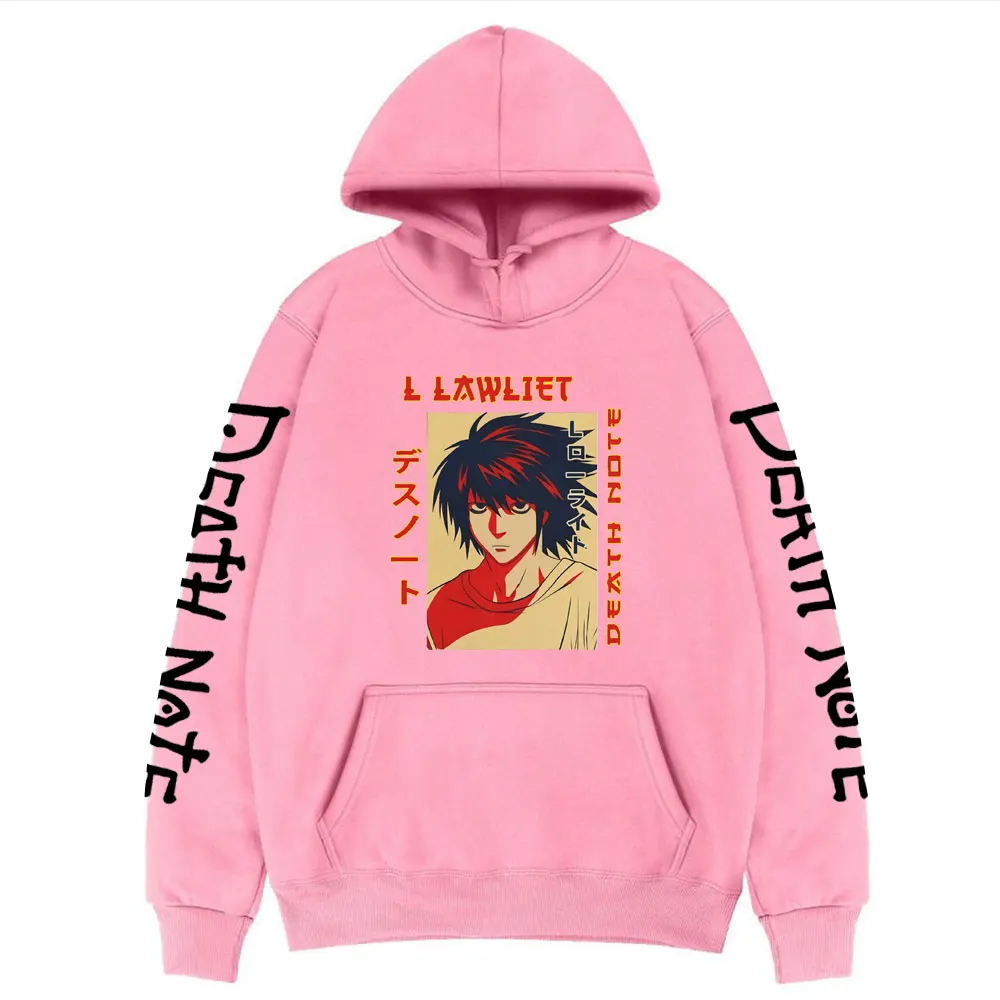 

Fashion Recommend Death Note Yagami Light Hoodie Oversized Aesthetic Gothic Harajuku Print Sweatshirt Men Women Casual Pullover